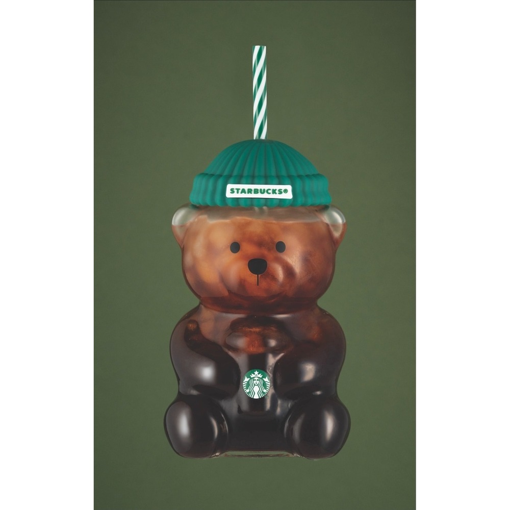 Rare, sold out Starbucks "Bearista" a 20-ounce, bear-shaped glass cup,  New